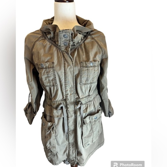 SALE! Loft Utility Jacket, khaki tan. Women’s Size Small - Picture 1 of 11